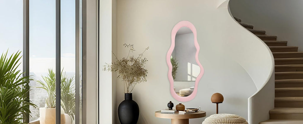 Cloud Reflekt Mirror – Handcrafted Soft-Edge Fabric Wall Décor