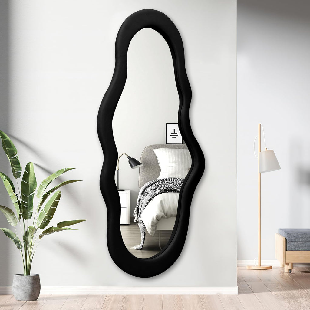 Cloud Reflekt Mirror – Handcrafted Soft-Edge Fabric Wall Décor
