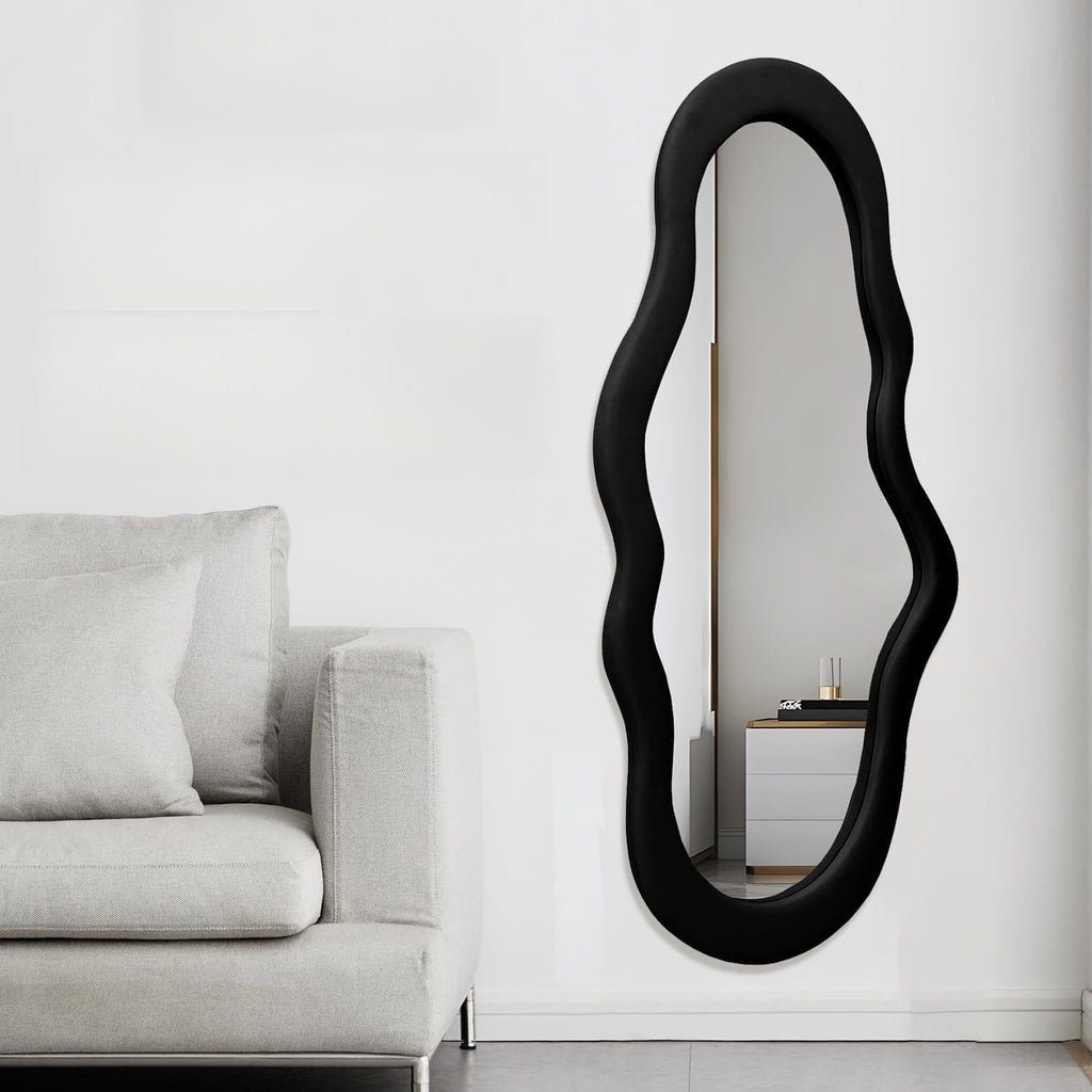 Cloud Reflekt Mirror – Handcrafted Soft-Edge Fabric Wall Décor