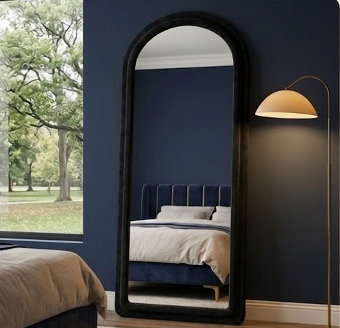 Arched Fabric Mirror – Handcrafted Full-Length Statement Wall Décor