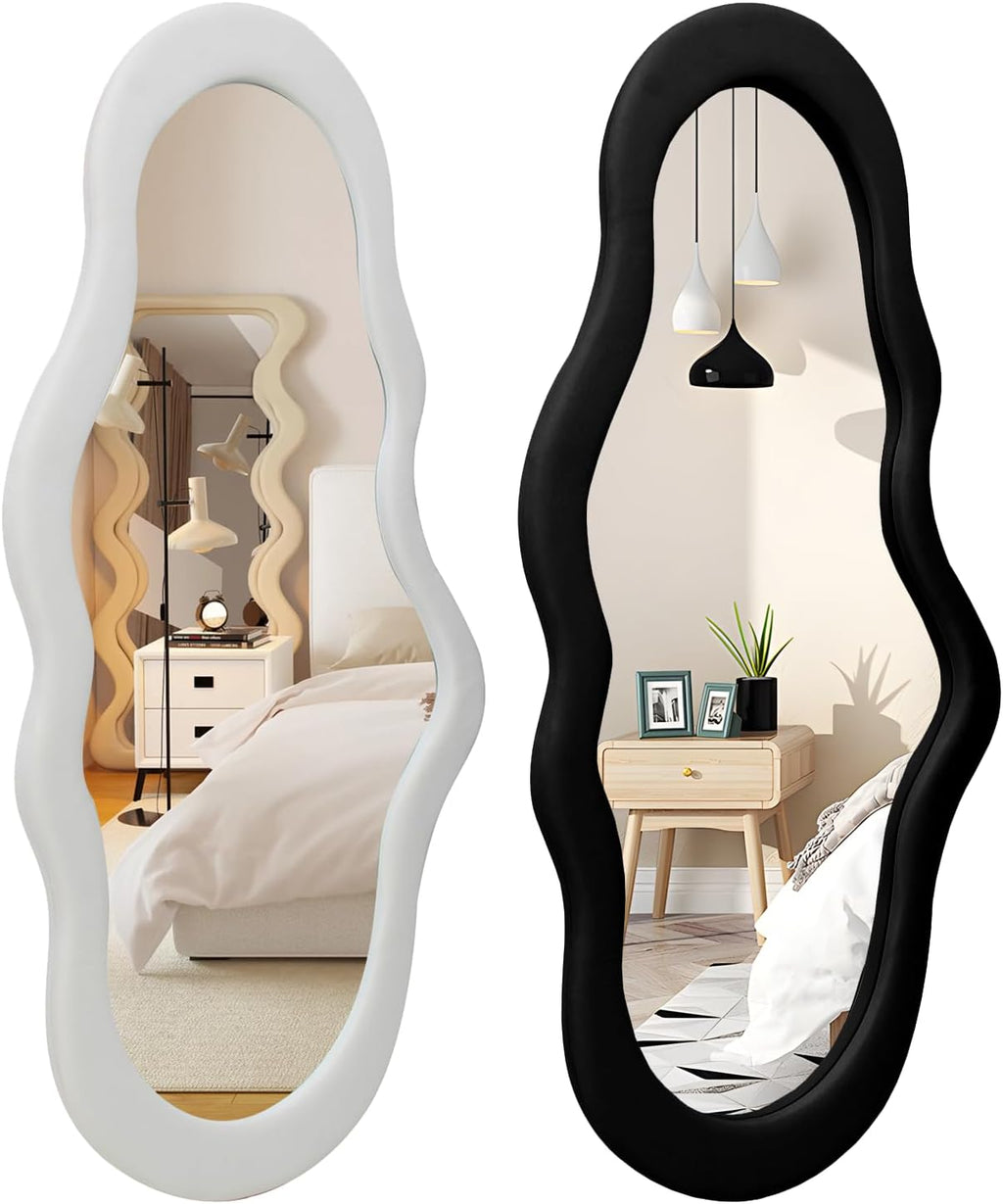 Cloud Reflekt Mirror – Handcrafted Soft-Edge Fabric Wall Décor