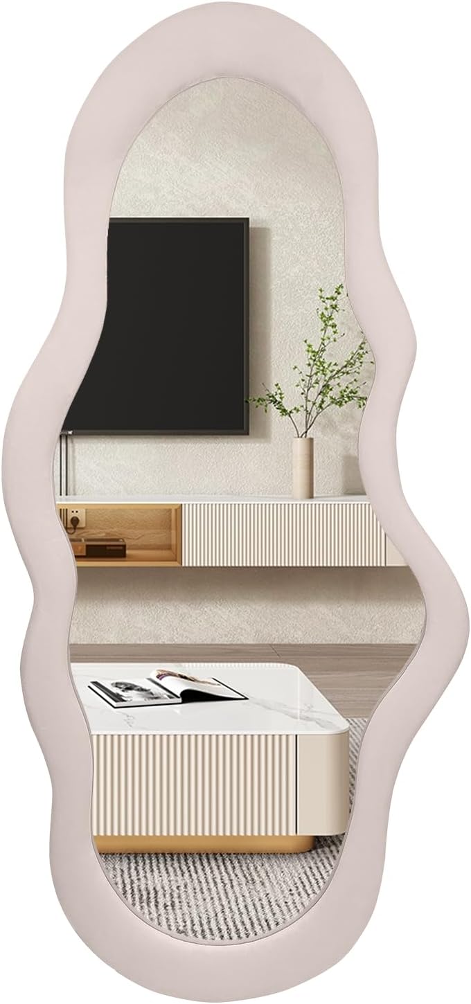 Cloud Reflekt Mirror – Handcrafted Soft-Edge Fabric Wall Décor