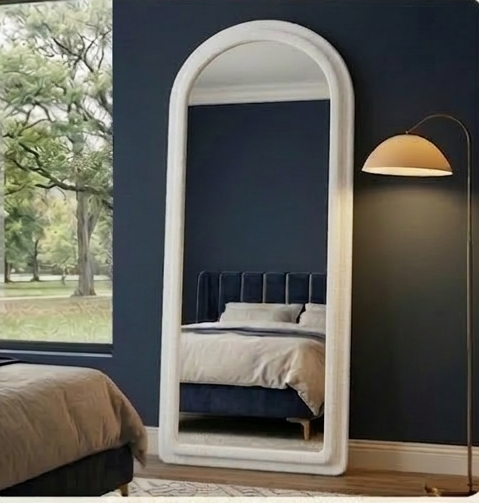 Arched Fabric Mirror – Handcrafted Full-Length Statement Wall Décor