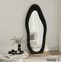 Luxe Cloud Mirror – Handcrafted Organic Fabric Statement Mirror