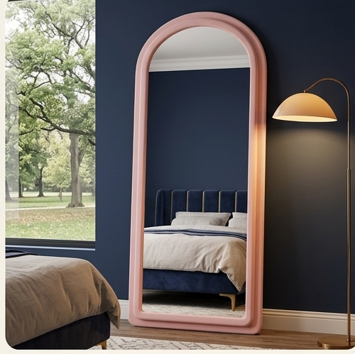 Arched Fabric Mirror – Handcrafted Full-Length Statement Wall Décor